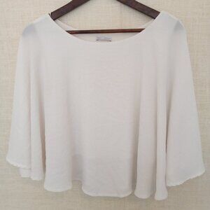 Zara Black White Collection Cropped Cape with Underlay